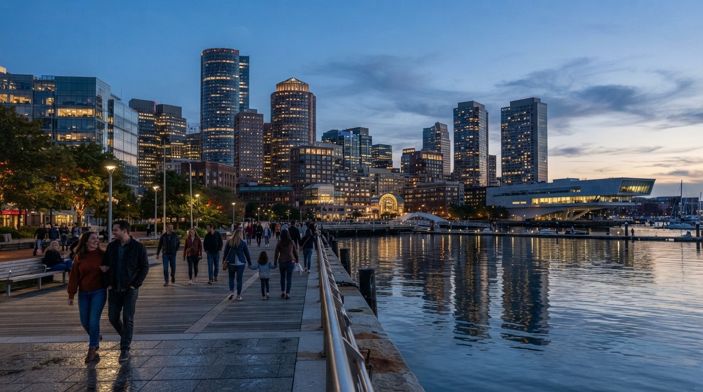Seaport District, Boston: Torres de Vidrio, Terrazas Portuarias y un Nuevo Ritmo Junto al Agua